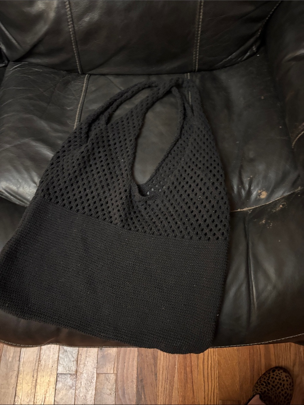Black Men's Knit Sleeveless Sweater Vest